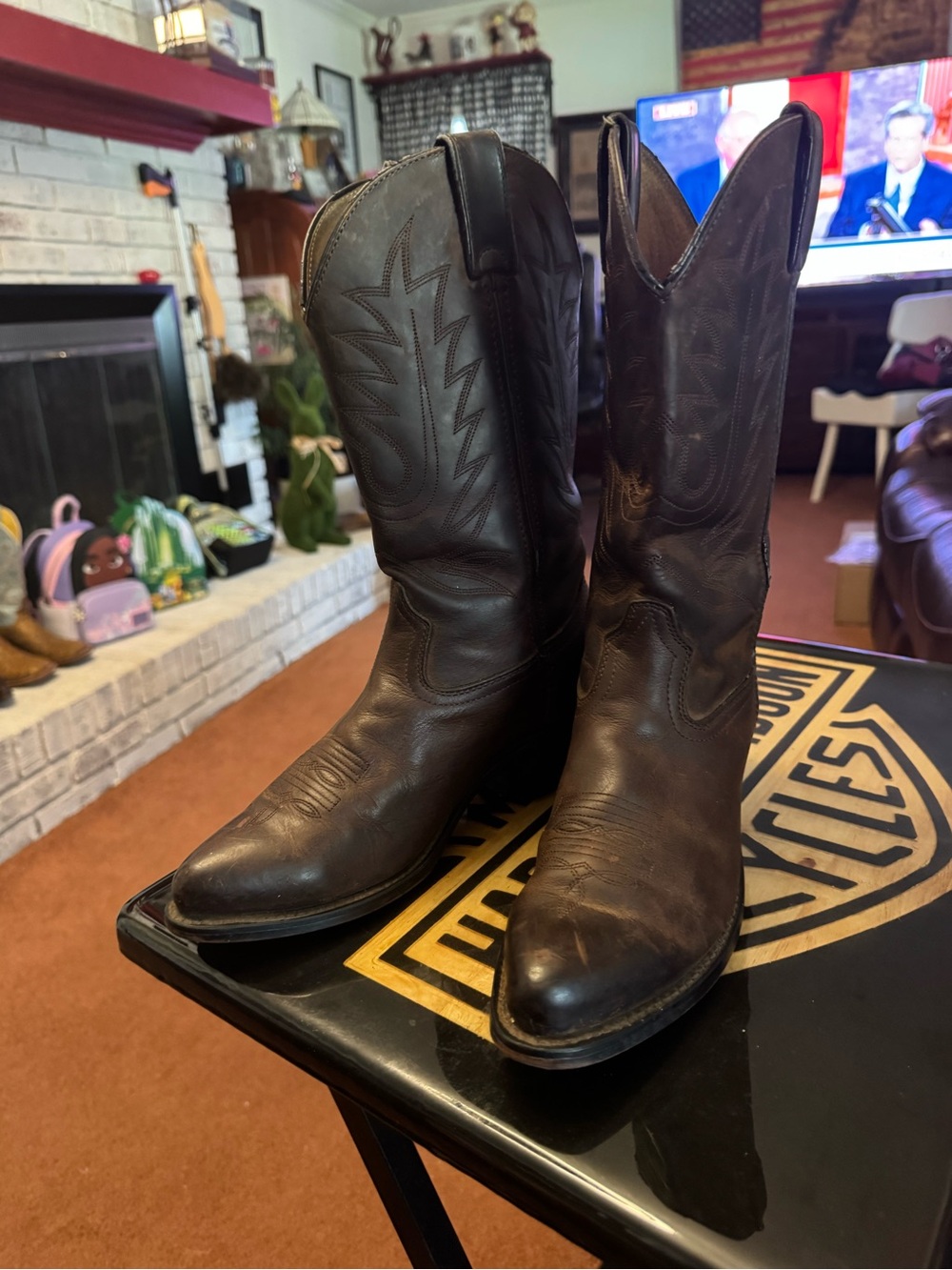 Women’s Durango Brown Leather Western Cowgirl Boots